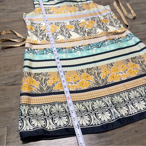 NWT NURTURE Mid-length Belted Dress, Satin-silk feel Sleeveless Dress Size L - Picture 16 of 16